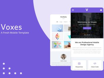 Voxes - A Fresh Mobile Template Yazı Tipi