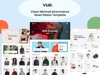 Vue - Clean Minimal eCommerce React Redux Template Yazı Tipi