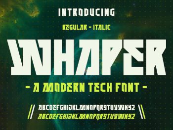 WHAPER FONT Yazı Tipi