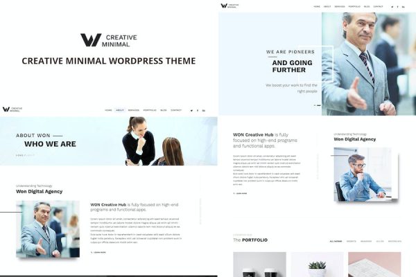 WON Creative Minimal WordPress Teması