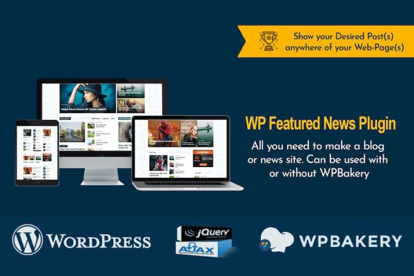 WP Featured News Pro | Custom Posts Listing Plugin WordPress Eklentisi