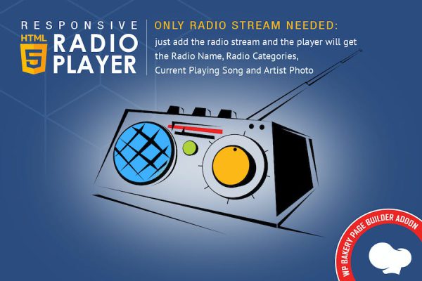 WPBakery Addon - HTML5 Radio Player WordPress Eklentisi