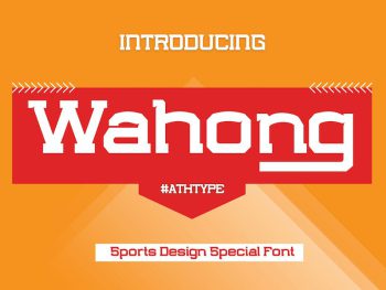 Wahong Sports Design Special Font Yazı Tipi