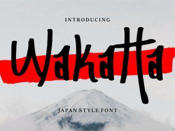 Wakatta | Japan Style Font Yazı Tipi