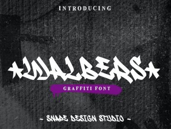 Walbers - Graffiti Font Yazı Tipi