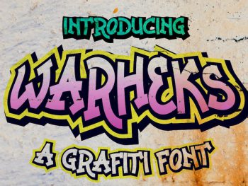 Warheks Graffiti Display Font Yazı Tipi