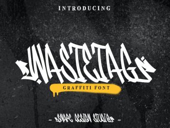 Wastetag - Graffiti Font Yazı Tipi