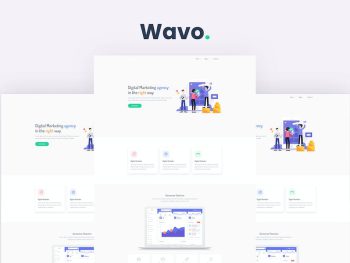 Wavo - Responsive Bootstrap SaaS