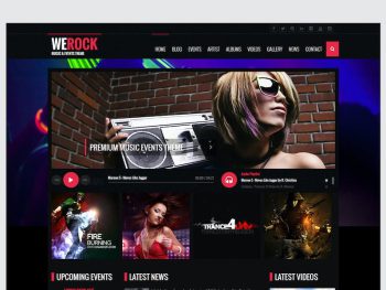 WeRock - Ajax Music Radio Streaming & Event HTML T Yazı Tipi