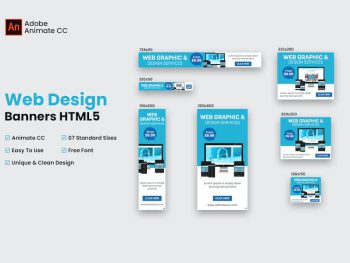 Web Design Banner HTML5 - Animate CC Yazı Tipi