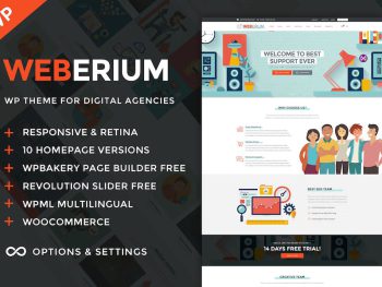 Weberium - Digital Agency and SEO WordPress Teması