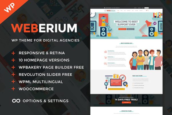 Weberium - Digital Agency and SEO WordPress Teması