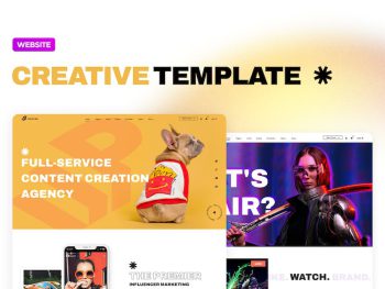 Website Template for Digital Creators Yazı Tipi