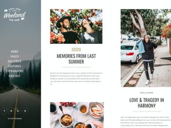 Weeland - Masonry Lifestyle  Blog Theme WordPress Teması
