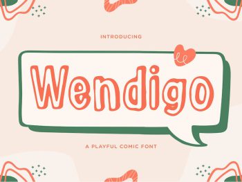 Wendigo - A Playful Comic Font Yazı Tipi