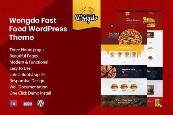 Wengdo - Fastfood WordPress Teması