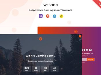 Wesoon - Responsive Bootstrap Comingsoon Template Yazı Tipi
