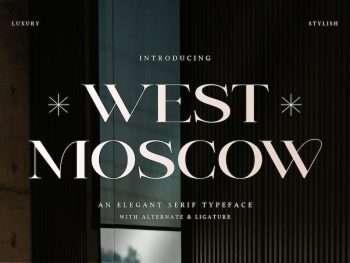 West Moscow - An Elegant Serif Typeface Yazı Tipi