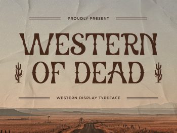 Western of Dead - Western Display Typeface Yazı Tipi