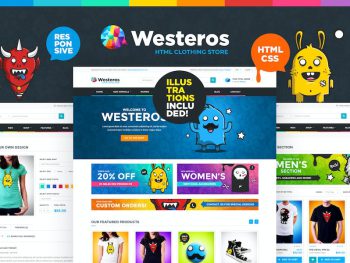 Westeros - Clothing Market and Shop HTML Template Yazı Tipi