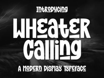 Wheater Calling - A Modern Display Font Yazı Tipi