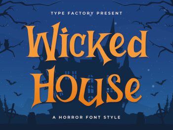 Wicked - Horror Font Style Yazı Tipi