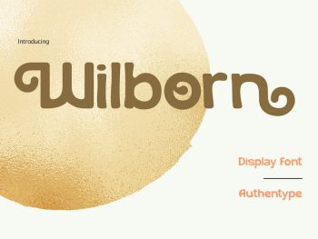 Wilborn - Display Font Yazı Tipi