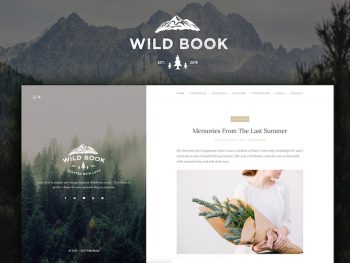 Wild Book - Vintage Blog & Portfolio Theme WordPress Teması
