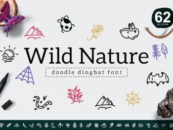 Wild Nature Dingbat Yazı Tipi