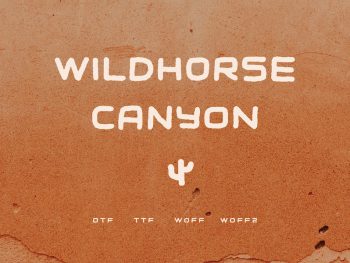 Wildhorse Canyon Yazı Tipi