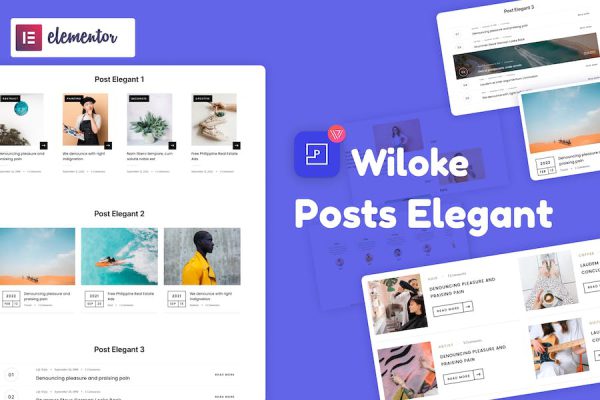 Wiloke Blog Post Elegant for Elementor WordPress Eklentisi