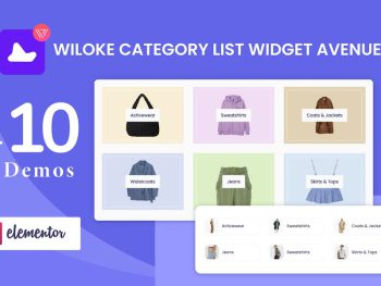 Wiloke Categories List Avenue Widget for Elementor WordPress Eklentisi