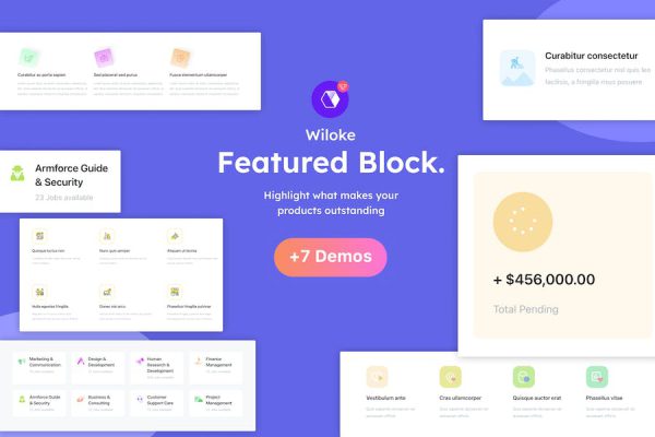 Wiloke Featured Block | Elementor Addon WordPress Eklentisi