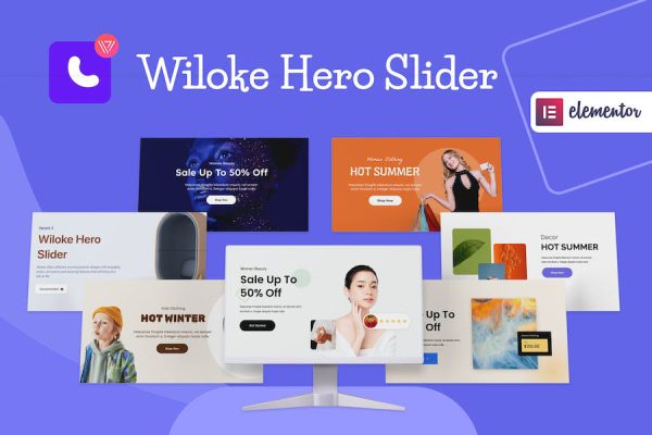 Wiloke Hero Slider Widget for Elementor WordPress Eklentisi