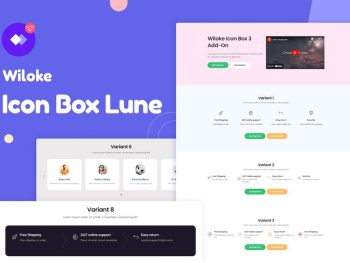 Wiloke Icon Box Lune for Elementor WordPress Eklentisi