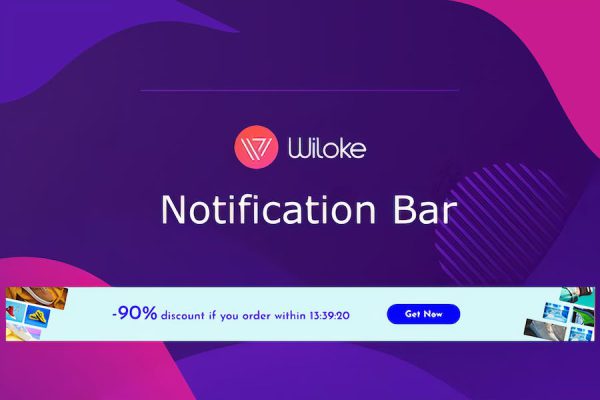 Wiloke Notification Bar WordPress Eklentisi
