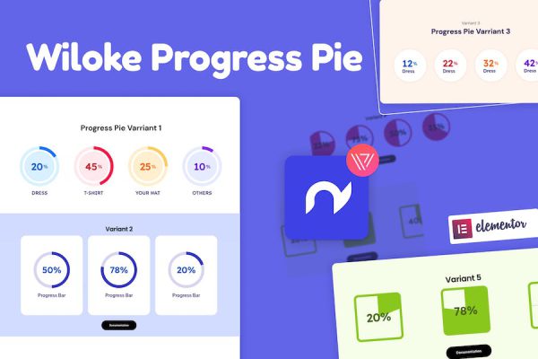 Wiloke Progress Pie for Elementor WordPress Eklentisi