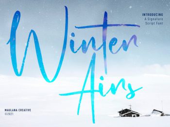 Winter Airs Script Font Yazı Tipi
