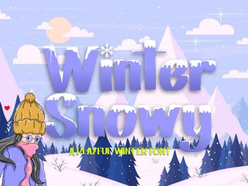 Winter Snowy - Decorative Font Yazı Tipi