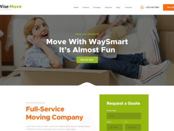 Wise Move - Relocation and Storage Services WordPress Teması