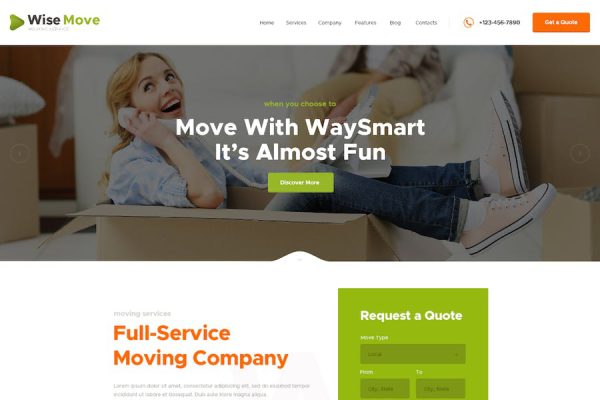 Wise Move - Relocation and Storage Services WordPress Teması