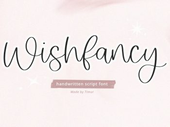 Wishfancy - Handwritten Script Font Yazı Tipi