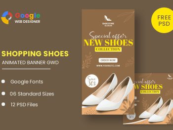 Women's Shoes HTML5 Banner Ads GWD Yazı Tipi