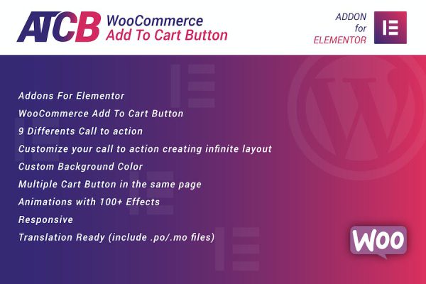WooCommerce Add To Cart Button for Elementor WordPress Eklentisi