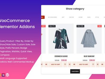 WooCommerce Elementor Addons WordPress Eklentisi