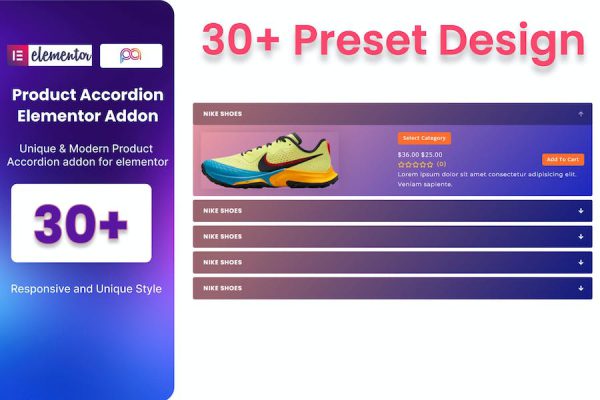 WooCommerce Product Accordion Addon For Elementor WordPress Eklentisi