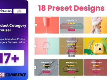 WooCommerce Product Category Carousel For Elemento WordPress Eklentisi