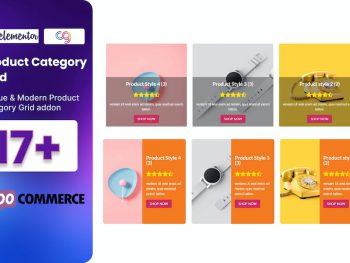 WooCommerce Product Category Grid Elementor Addon WordPress Eklentisi