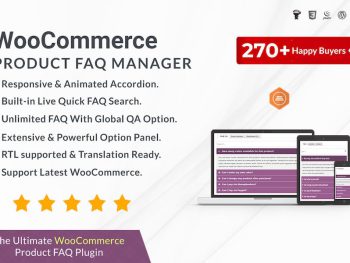WooCommerce Product FAQ Manager WordPress Eklentisi