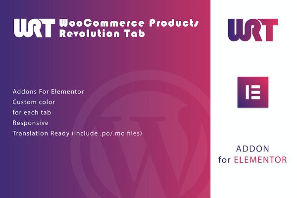 WooCommerce Products Revolution Tab for Elementor WordPress Eklentisi